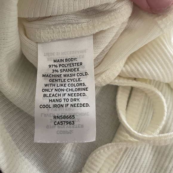 Bp Nordstrom Ribbed Tie Back Crop Tank top - Picture 11 of 12